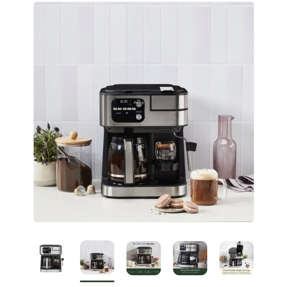 Cuisinart Dual Brew Coffee Maker in Black and Silver - Picture 3 of 9